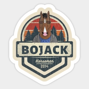 horseman retro Sticker